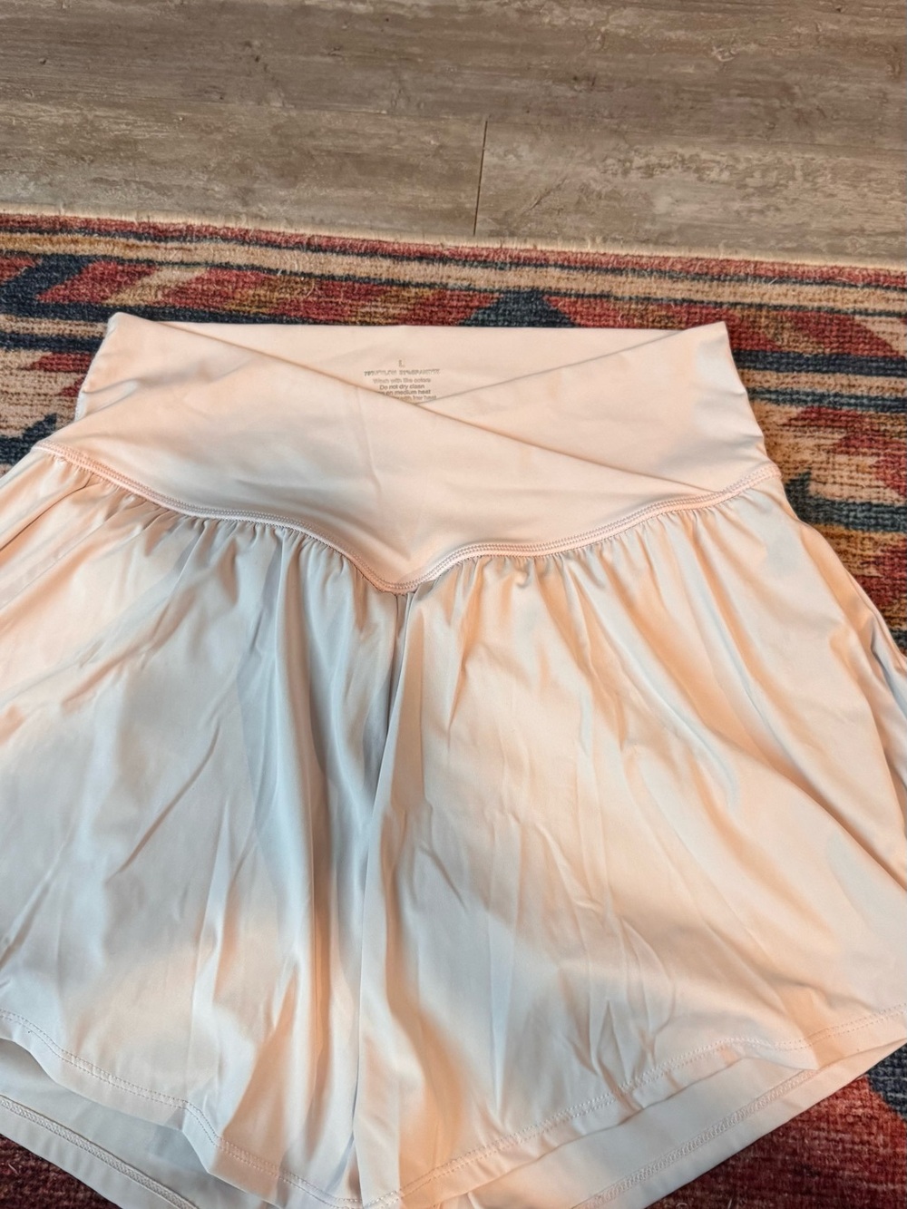 Light Pink Flowing Athletic Skort